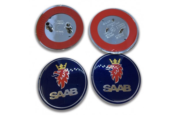 Saab Σετ Εμβληματα Μπρος - Πισω 68mm