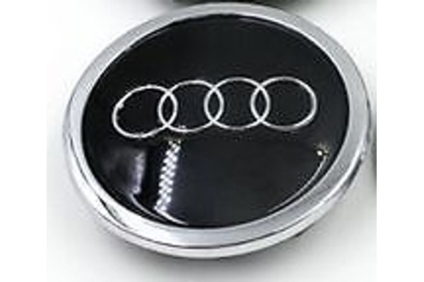 Ταπα Κεντρου Ζαντας Για Audi 69mm ΕΞ. Διαμετρος ΜΑΥΡΟ-INOX 1Τεμ.