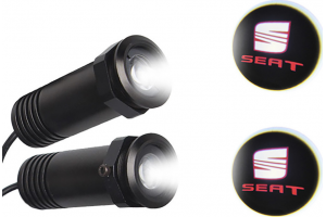 Σετ Προτζεκτορας Led Πορτας Αυτοκινητου Με Logo Seat 2ΤΜΧ