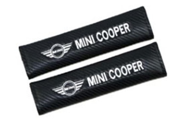 Μαξιλαράκια Ζώνης Carbon Mini Cooper 2ΤΕΜ