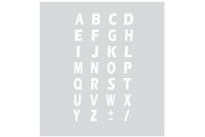 Lampa Αυτοκολλητα Γραμματα SPELL-IT Σετ Λευκα L90392