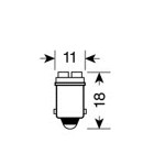 Lampa Λαμπακι BA9s POWER4 Μπλε Φως HYPER-LED L58478