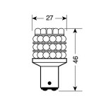 Lampa Λαμπα Διπολικη 36 Led Κοκκινο Χρωμα 12V L58442 Lampa Λαμπα Διπολικη 36 Led Κοκκινο Χρωμα 12V L58442