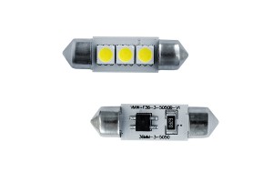 Simoni Racing Λαμπακια Πλαφονιερας C5W 12V 36mm Λευκο 3microled 2ΤΕΜ. SRIL36