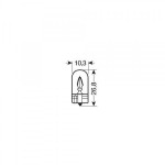 Osram W5W 24V 5W W2,1x9,5d 10ΤΕΜ. 2845