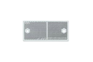 Αντανακλαστικό Αυτοκόλλητο & Βιδωτό 90mm X 40mm Proplast Λευκό 26109103 1 Τεμάχιο