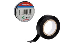 Μονωτική Ταινία Geko Μαύρη Pvc 19mm X 25m 1 Τεμάχιο