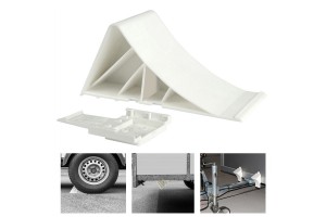 Τάκος Ρόδας Αυτοκινήτου Πλαστικός Λευκός 22 X 9 X 10cm Με Βάση Eal 10655 1 Τεμάχιο