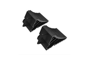 Τάκοι Ρόδας Αυτοκινήτου Πλαστικό Μαύρο 15,5 X 9cm 2 Τεμάχια