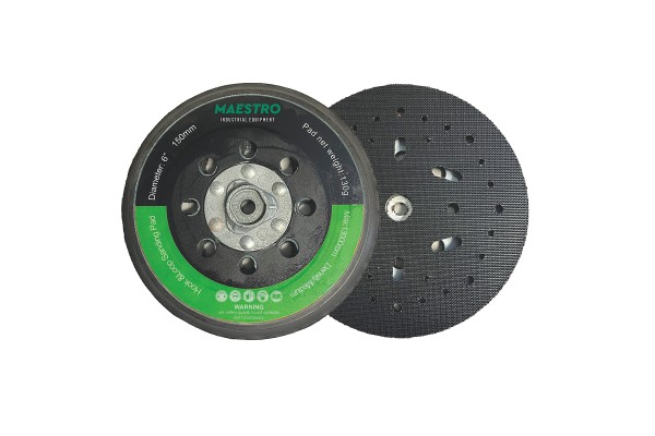 Maestro FP-23780LOWΠΛΑΚΑ Τριβης 150 MM, M8 Χαμηλης Συνδεσης - Hookit MULTIHOLE/UNIVERSAL