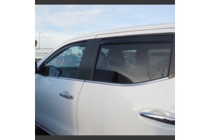 Σετ 4 Ανεμοθραυστες Nissan Navara (D23) 2015-> & Renault Alaskan 2017-> 4πορτο (ΕΜΠΡΟΣ-ΠΙΣΩ)