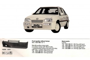Σποιλερ Εμπροσθιο Opel Kadett E 1984-1991 Σποιλερ Εμπροσθιο Opel Kadett E 1984-1991