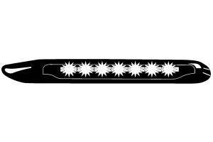 Hella Αεροτομή Φωτιζόμενη για Opel Corsa 1993 / GT