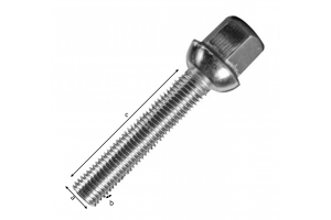 Farad Μπουλόνια Απλά Σφαιρικά 4x1.5 35mm