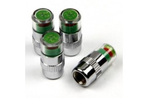 Hypersonic Καπάκια Βαλβίδων 'Ενδειξη Αέρος Πράσινο 4τμχ