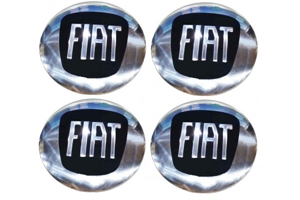 Σηματα Ζαντας Fiat Αλουμινιου 5,7cm Σετ 4 Tem