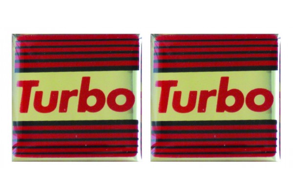 Αυτοκόλλητα Σήματα Αυτοκινήτου Turbo 2τμχ