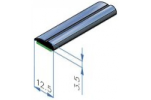 Combicar Trim Universal Άσπρο / Κόκκινο 50m