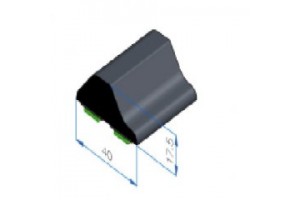 Trim 40mm/18mm Μαύρο 12.5m