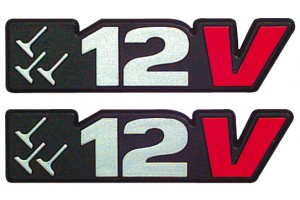 Richter Αυτοκόλλητα Σήματα Αυτοκινήτου 12V 2τμχ