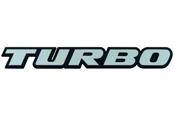 Richter Αυτοκόλλητο Σήμα Αυτοκινήτου Turbo σε Ασημί Χρώμα