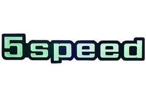 Richter Αυτοκόλλητο Σήμα Αυτοκινήτου 5 Speed σε Ασημί Χρώμα