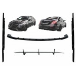 Aero Body Kit Διαχύτης Εμπρός Προφυλακτήρα Και Επεκτάσεις Πλαϊνών Μποτίδων Κατάλληλο Για Mercedes E-Class E63 W213 S213 (2016-2019) Piano Black