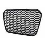 Κεντρική Μάσκα Χωρίς Σήμα Κατάλληλη Για Audi A6 C7 4G (2011-2014) Σε Γυαλιστερό Μαύρο Χρώμα