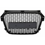 Μπροστινή Μάσκα Χωρίς Σήμα Κατάλληλη Για Audi A1 8X (2010-2014) RS1 Design Piano Black Μπροστινή Μάσκα Χωρίς Σήμα Κατάλληλη Για Audi A1 8X (2010-2014) RS1 Design Piano Black