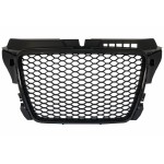 Μπροστινή Μάσκα Χωρίς Σήμα Κατάλληλη Για Audi A3 8P Facelift (2007-2012) Rs Design Piano Black