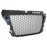 Μπροστινή Μάσκα Χωρίς Σήμα Κατάλληλη Για Audi A3 8P Facelift (2007-2012) Rs Design Piano Black