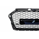 Μπροστινή Μάσκα Χωρίς Σήμα Κατάλληλη Για Audi A3 8V Facelift (2017-2018) RS3 Design Piano Black