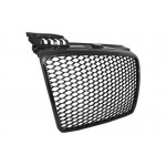 Μπροστινή Μάσκα Χωρίς Σήμα Κατάλληλη Για Audi A4 B7 (2004-2008) RS4 Piano Black Μπροστινή Μάσκα Χωρίς Σήμα Κατάλληλη Για Audi A4 B7 (2004-2008) RS4 Piano Black