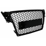 Μπροστινή Μάσκα Χωρίς Σήμα Κατάλληλη Για Audi A4 B8 (2007-2012) Rs Design Piano Black