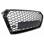 Μπροστινή Μάσκα Χωρίς Σήμα Κατάλληλη Για Audi A4 B9 8W (2016-2018) Sedan Avant Rs Design Piano Black Μπροστινή Μάσκα Χωρίς Σήμα Κατάλληλη Για Audi A4 B9 8W (2016-2018) Sedan Avant Rs Design Piano Black