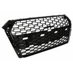 Μπροστινή Μάσκα Χωρίς Σήμα Κατάλληλη Για Audi A4 B9 8W (2016-2018) Sedan Avant Rs Design Piano Black