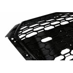 Μπροστινή Μάσκα Χωρίς Σήμα Κατάλληλη Για Audi A4 B9 8W (2016-2018) Sedan Avant Rs Design Piano Black