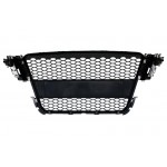 Μπροστινή Μάσκα Χωρίς Σήμα Κατάλληλη Για Audi A5 8T (2007-2011) Rs Design Piano Black