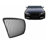 Μπροστινή Μάσκα Χωρίς Σήμα Κατάλληλη Για Audi A6 4F 4F2 C6 (2004-2011) Rs Design Black