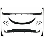 Επέκταση Κιτ Αμαξώματος Κατάλληλο Για Tesla Model 3 (2017-και μετά) Διαχύτης Αέρα Μπροστινού Προφυλακτήρα Και Πλαϊνές Ποδιές Σε Μαύρο Χρώμα Piano Black