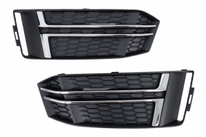 Καλύμματα Κάτω Μάσκας Προφυλακτήρα Για Πλευρικές Γρίλιες Κατάλληλα Για Audi A4 B9 Sedan Avant (2016-2018) S-Line Silver Edition