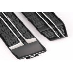 Καλύμματα Κάτω Μάσκας Προφυλακτήρα Για Πλευρικές Γρίλιες Κατάλληλα Για Audi A4 B9 Sedan Avant (2016-2018) S-Line Silver Edition