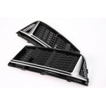 Καλύμματα Κάτω Μάσκας Προφυλακτήρα Για Πλευρικές Γρίλιες Κατάλληλα Για Audi A4 B9 Sedan Avant (2016-2018) RS4 Design Silver Edition