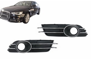 Κάτω Μάσκα προφυλακτήρα, Πλευρικές Γρίλιες Κατάλληλες Για Audi A6 C7 4G (2012-2015)