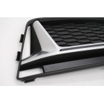 Κάτω Μάσκα προφυλακτήρα, Πλευρικές Γρίλιες Κατάλληλες Για Audi A4 B9 Sedan Avant S-Line (2016-2018) RS4 Design Silver Edition