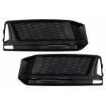 Κάτω Μάσκα προφυλακτήρα, Πλευρικές Γρίλιες Κατάλληλες Για Audi A4 B9 Sedan Avant S-Line (2016-2018) RS4 Design Black Edition