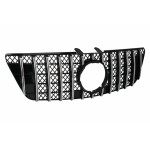 Κεντρική Μπροστινή Μάσκα Κατάλληλη Για Mercedes Ml W164 Facelift (07.2008-2011) GT-R Panamericana Design Μαύρο Χρώμιο