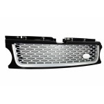 Κεντρική Μάσκα Και Πλευρικοί Αεραγωγοί Κατάλληλο Για Land Range Rover Sport L320 Facelift (2009-2013) Autobiography Look Black Silver Edition