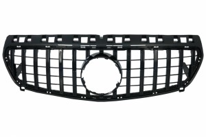 Κεντρική Μάσκα Κατάλληλη Για Mercedes A-Class W176 (2012-08.2015) A45 GT-R Panamericana Design All Black