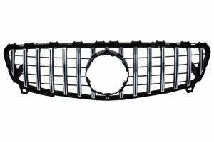 Κεντρική Μάσκα Κατάλληλη Για Mercedes A-Class W176 Facelift (09.2015-2018) A45 GT-R Panamericana Design Black Chrome